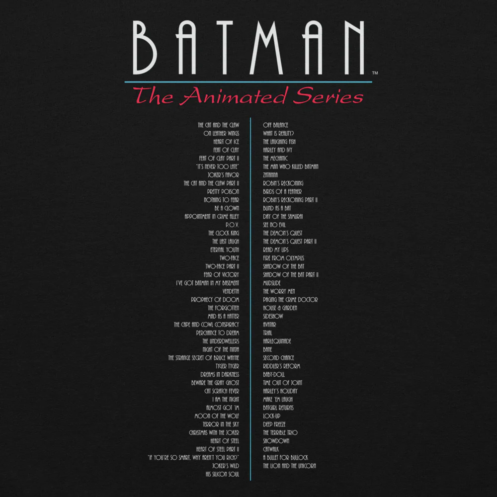 BATMAN: THE ANIMATED SERIES Episodes Hoodie - Image 4