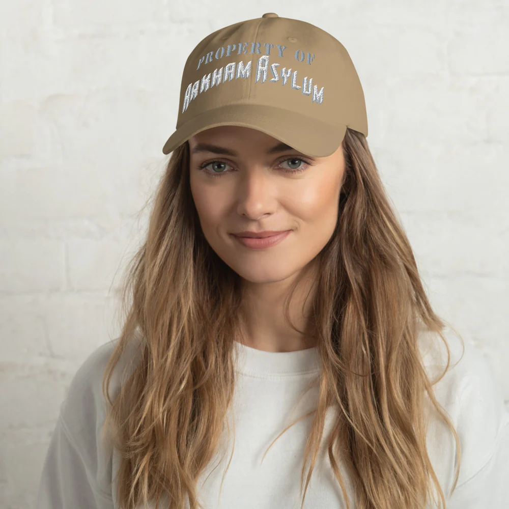 BATMAN: THE ANIMATED SERIES Property of Arkham Asylum Embroidered Dad Hat - Image 14