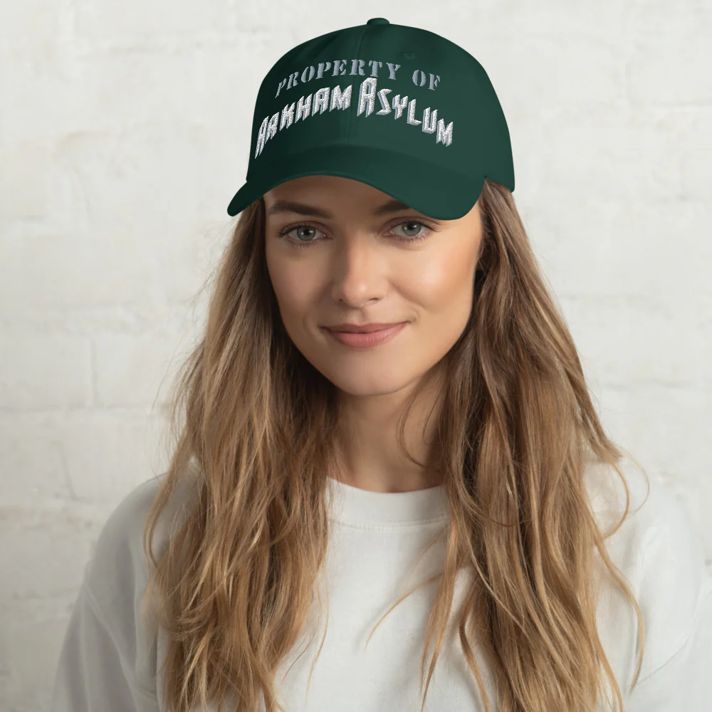 BATMAN: THE ANIMATED SERIES Property of Arkham Asylum Embroidered Dad Hat - Image 8