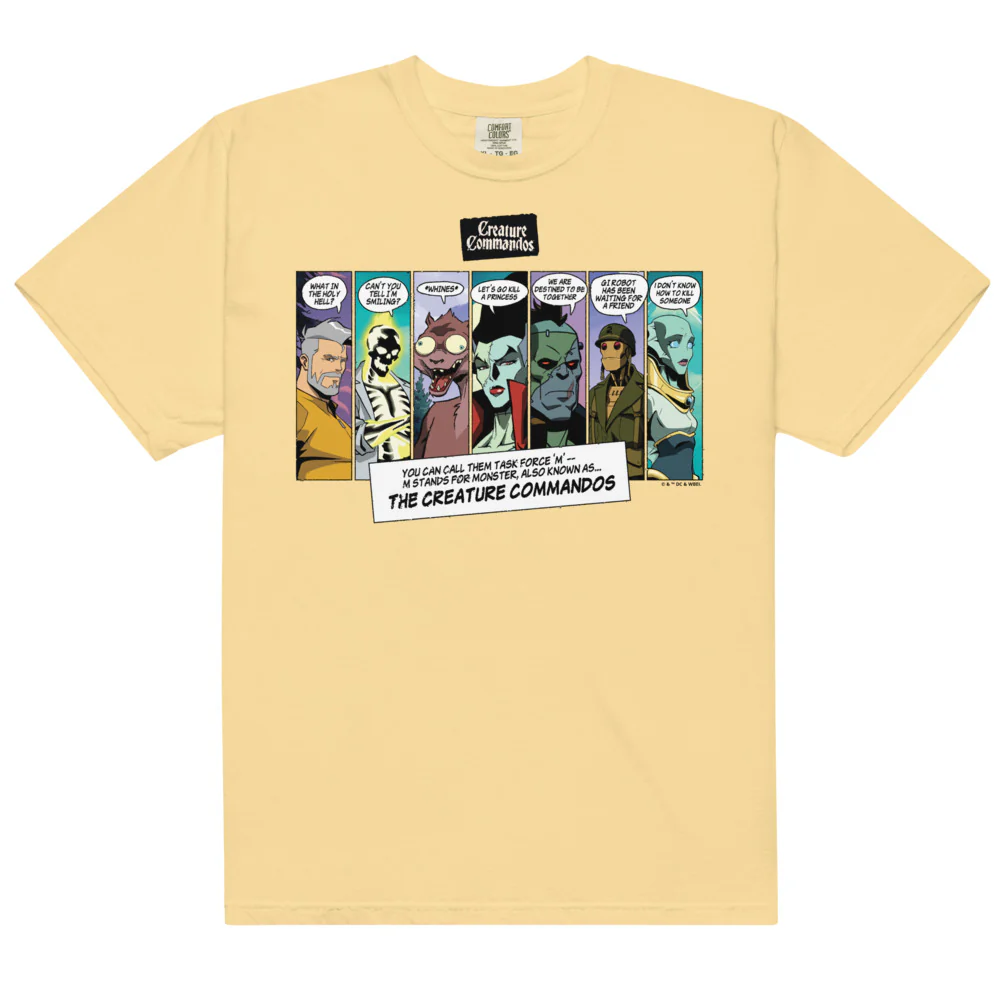 CREATURE COMMANDOS Panels Comfort Colors T-shirt - Image 5
