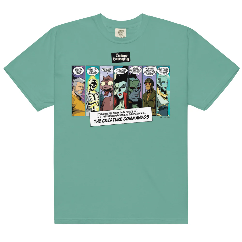 CREATURE COMMANDOS Panels Comfort Colors T-shirt - Image 7